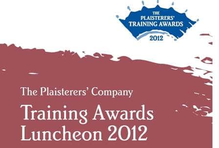 Plaisterers’ Training Awards 2012 – places still available