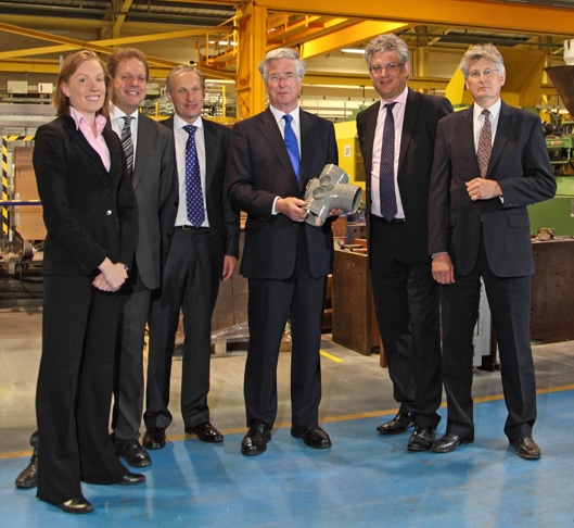 Business minister Michael Fallon visits Polypipe