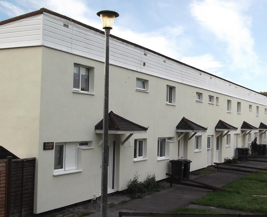 External wall insulation improves energy performance of Gosport homes