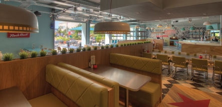 Bespoke Drywall completes ‘Happy Days’ style diner for Butlins