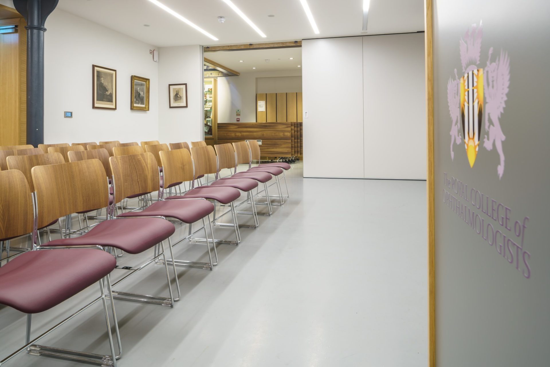Noise absorbant flooring at Royal College