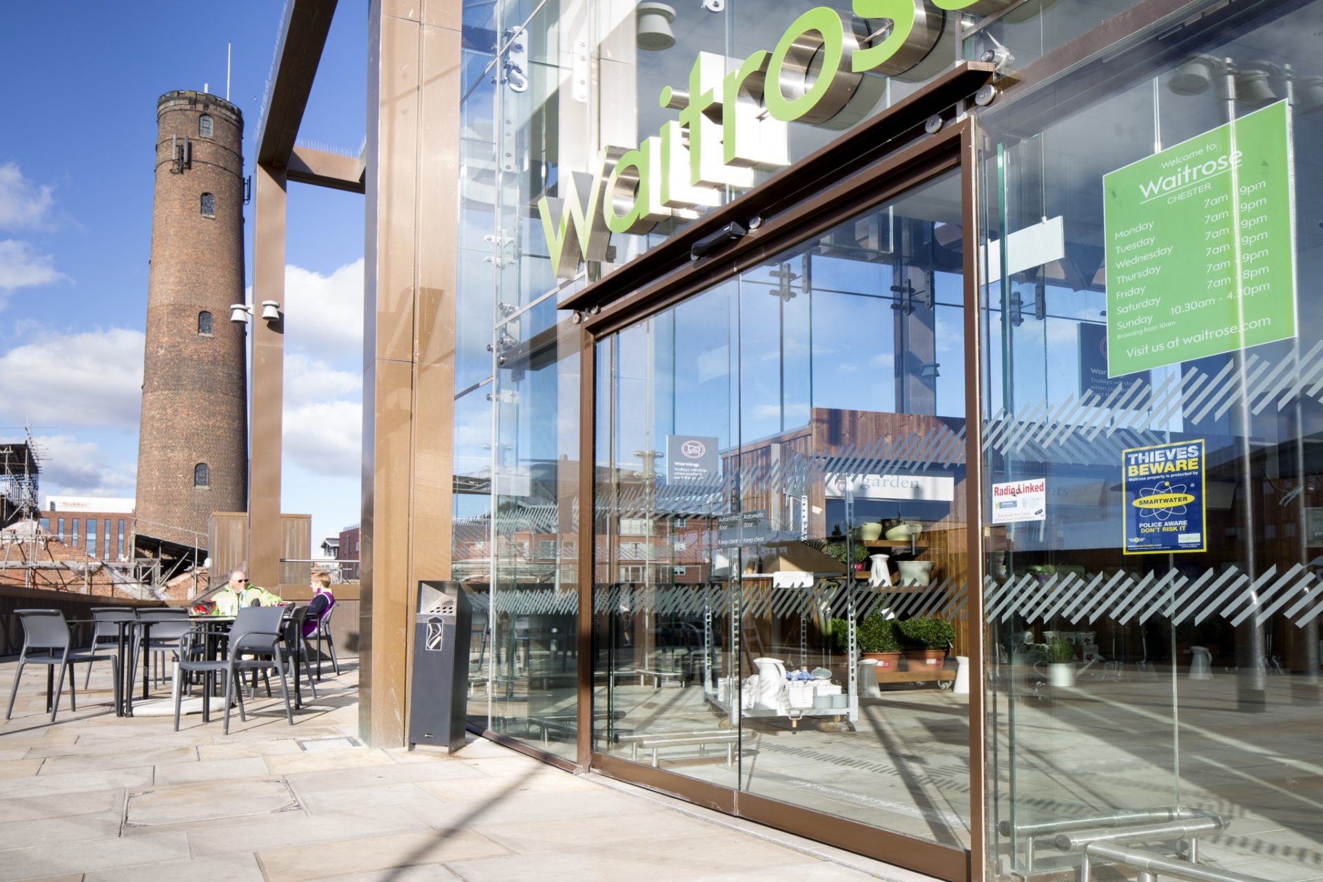 Waitrose customers welcomed in by GEZE