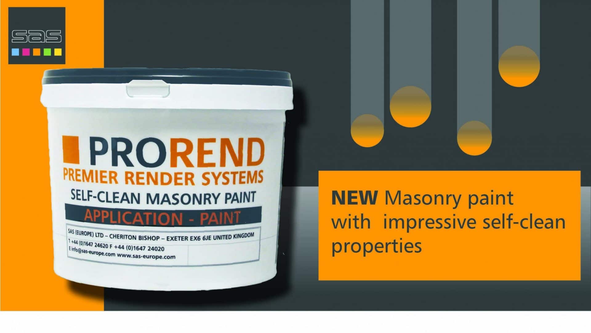 SAS Europe introduce self cleaning masonry paint