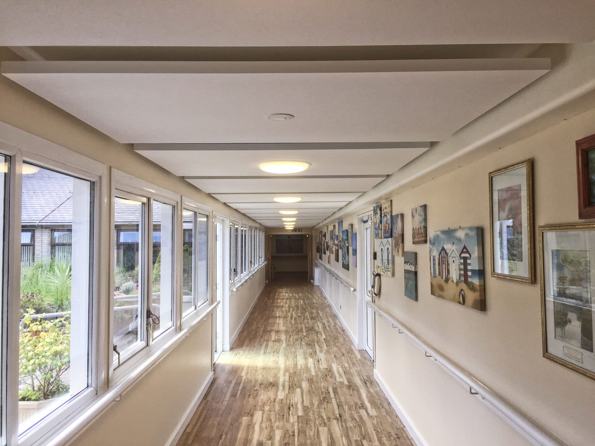 Armstrong ceiling canopies help to update care home