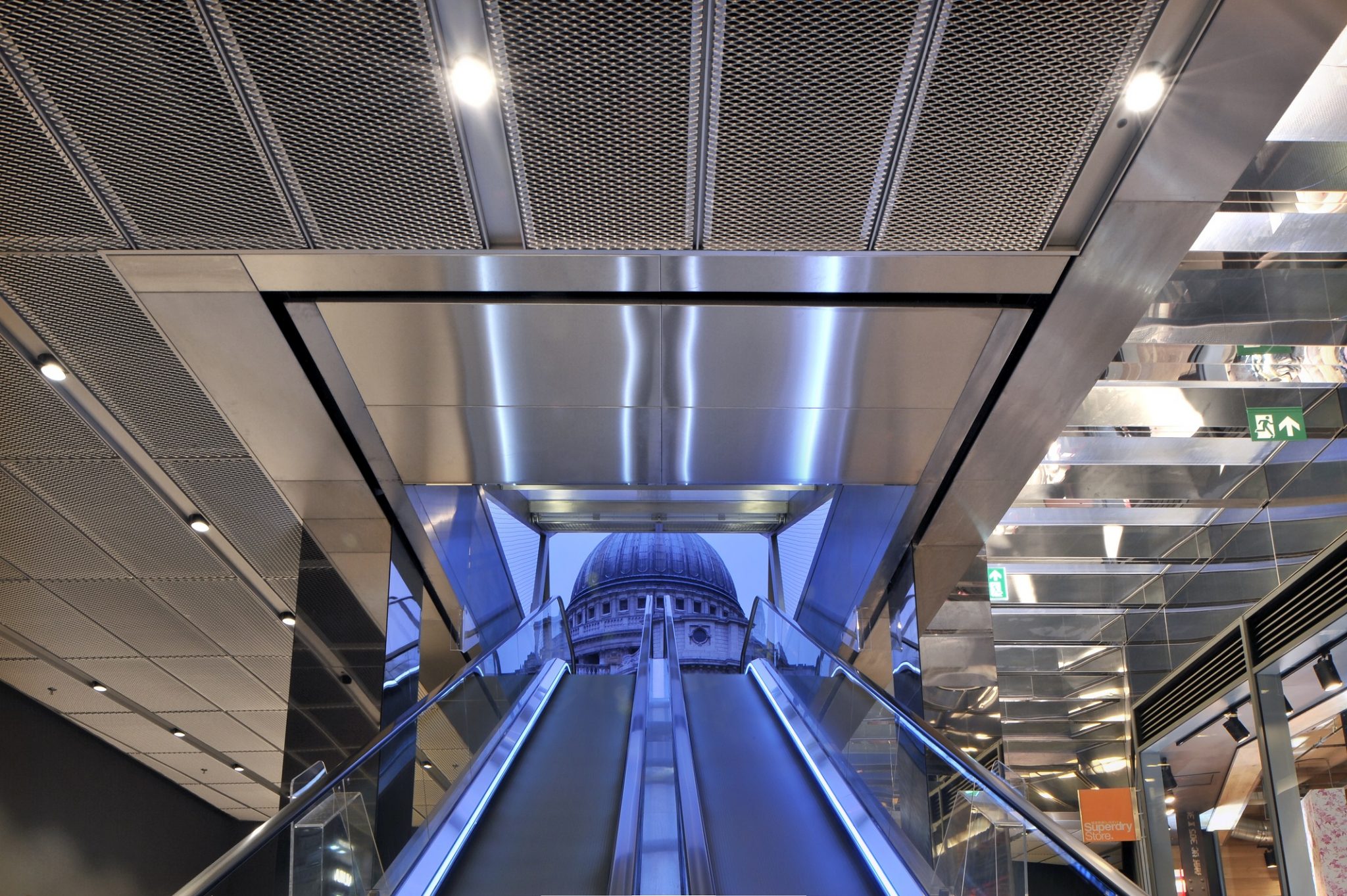 SAS International mesh ceilings provide versatility and visual interest