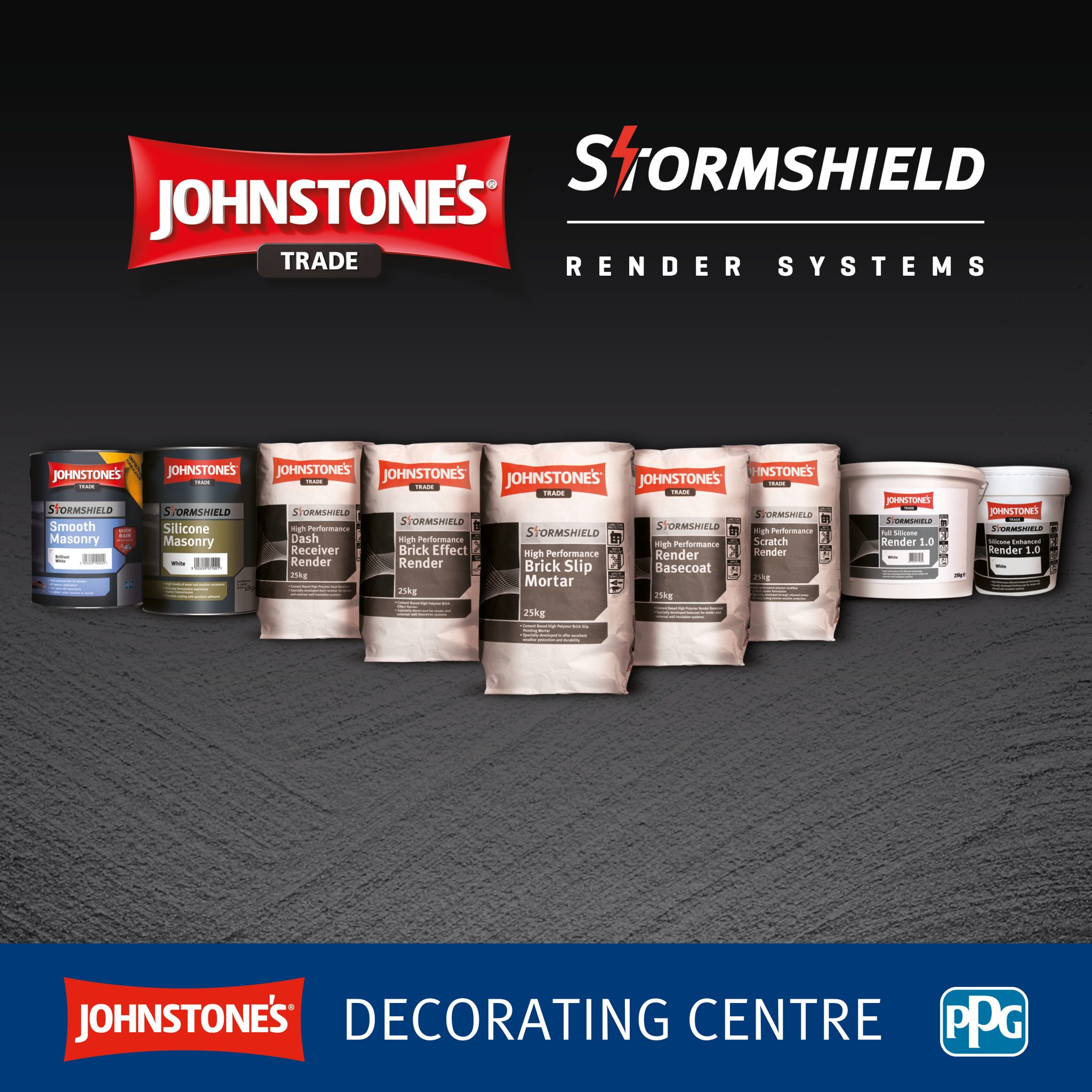 Render solutions available in Johnstone’s Decorating Centres