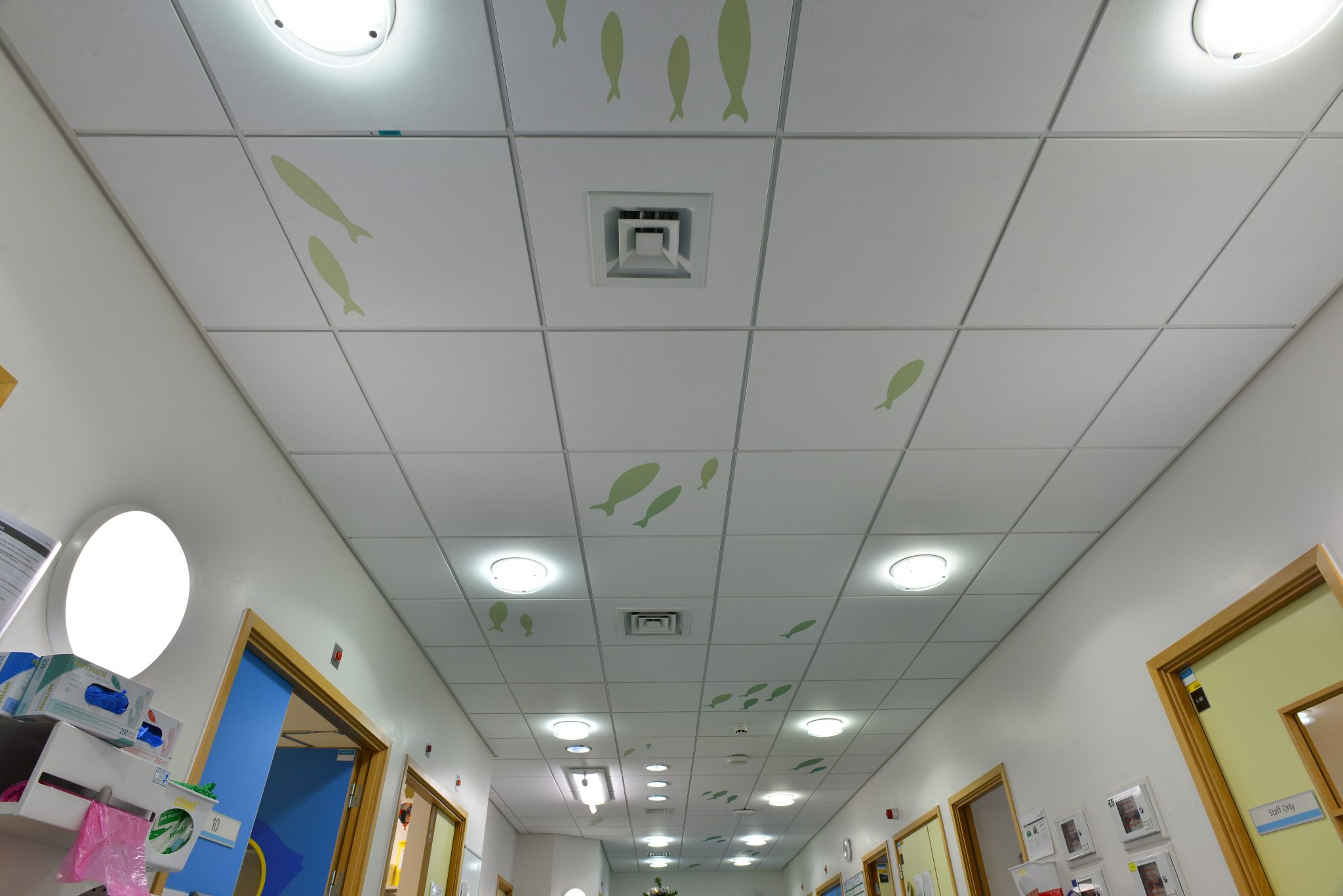 Bristol children’s hospital refurbishment includes Armstrong printed ceilings.