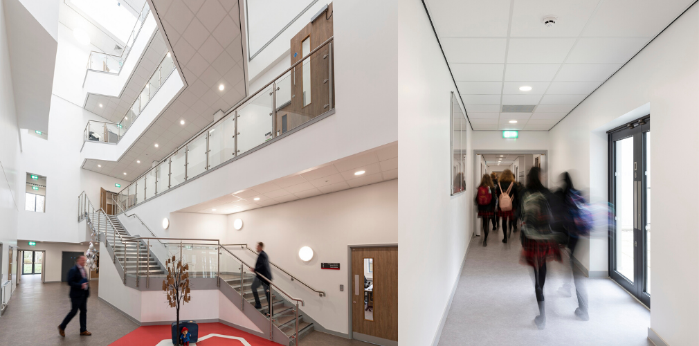 Rockfon ceilings shine throughout £20m Didsbury High School