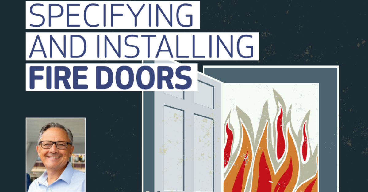 Specifying and installing fire doors