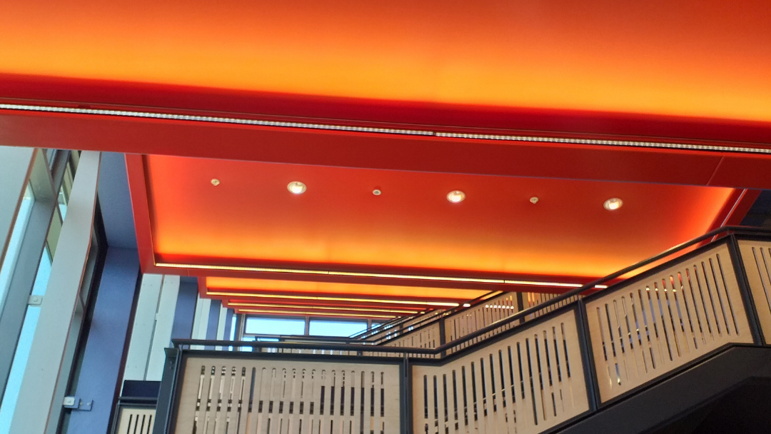 QIC ceiling trim provides perfect finishing touch for university’s stunning interior