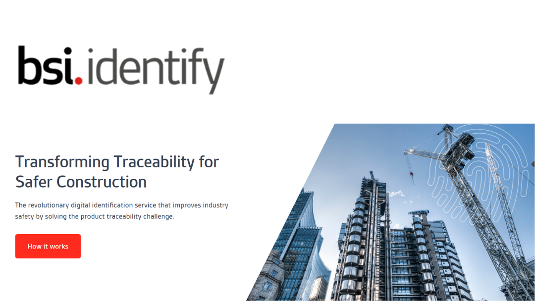 BSI Identify – transforming traceability in construction