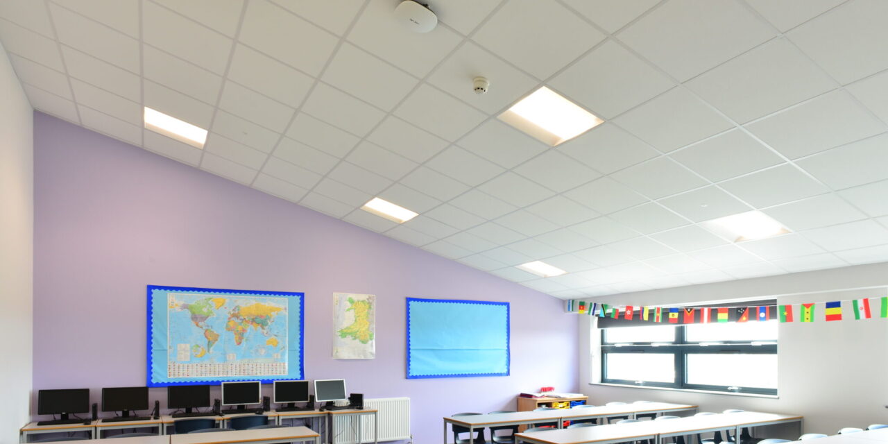 Zentia ceilings help a Welsh school to evolve