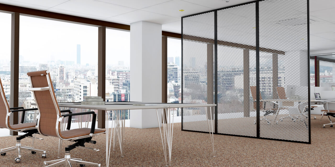 aask us launches metal mesh partitions for workspaces