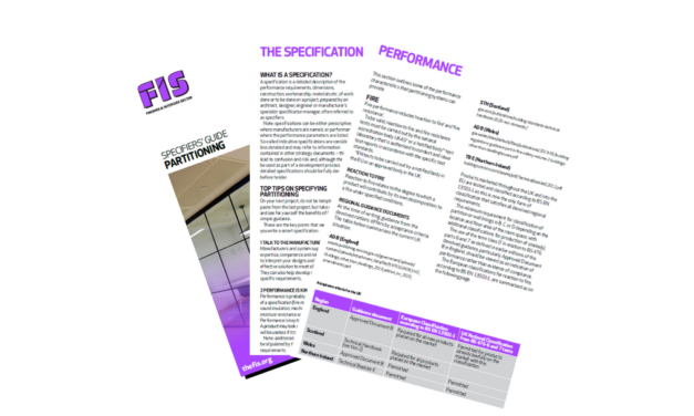 FIS launch Specifiers Guide to Partitioning