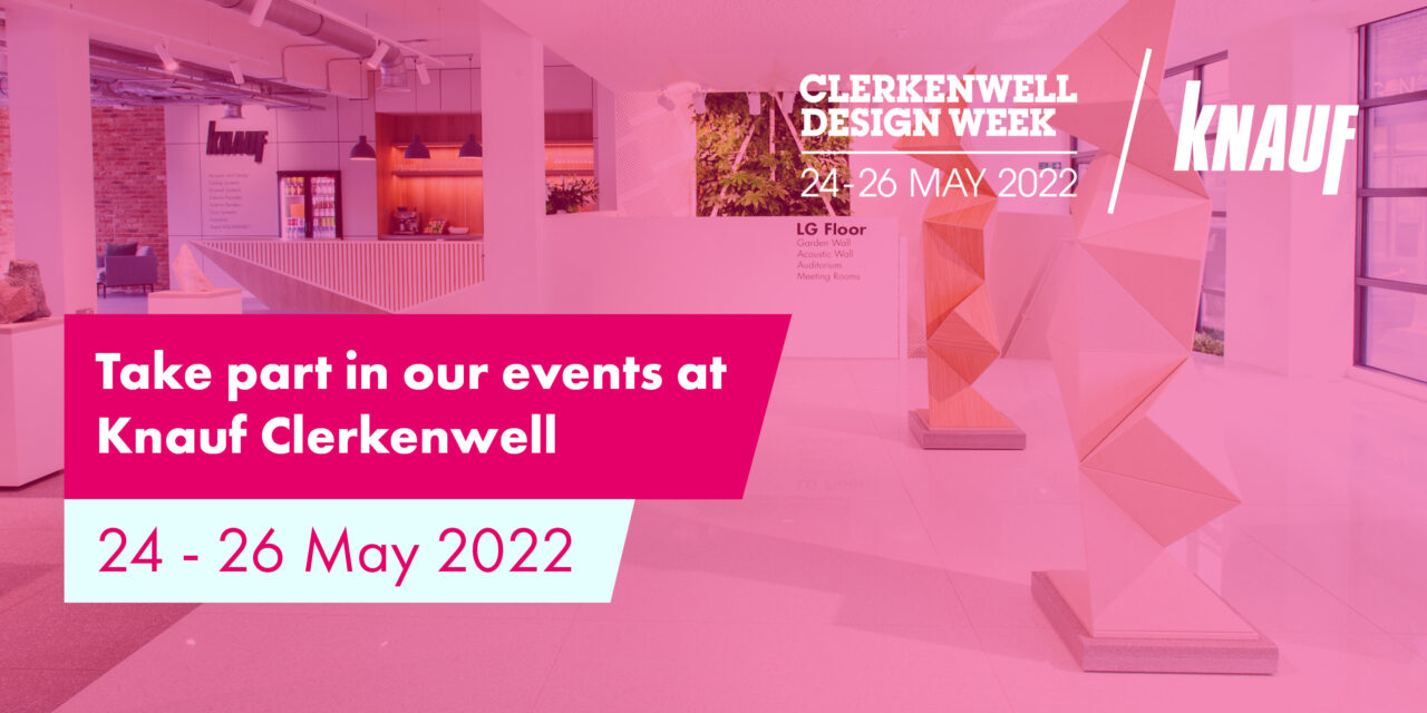 Knauf launches programme of events for Clerkenwell Design Week