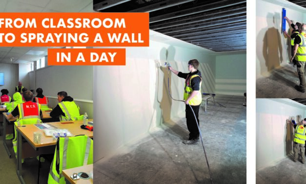 From classroom to spraying a wall in a day