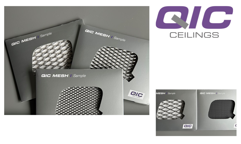 UK interior products manufacturer QIC enhances its range of products with metal mesh ceilings