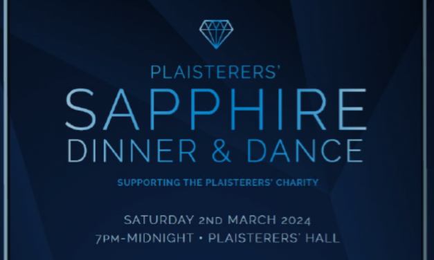 Worshipful Company of Plaisterers to host its Sapphire Dinner and Dance