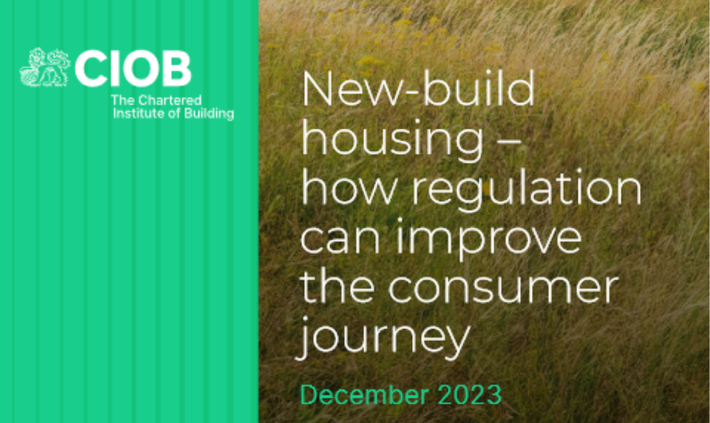 New-build housing – how regulation can improve the consumer journey