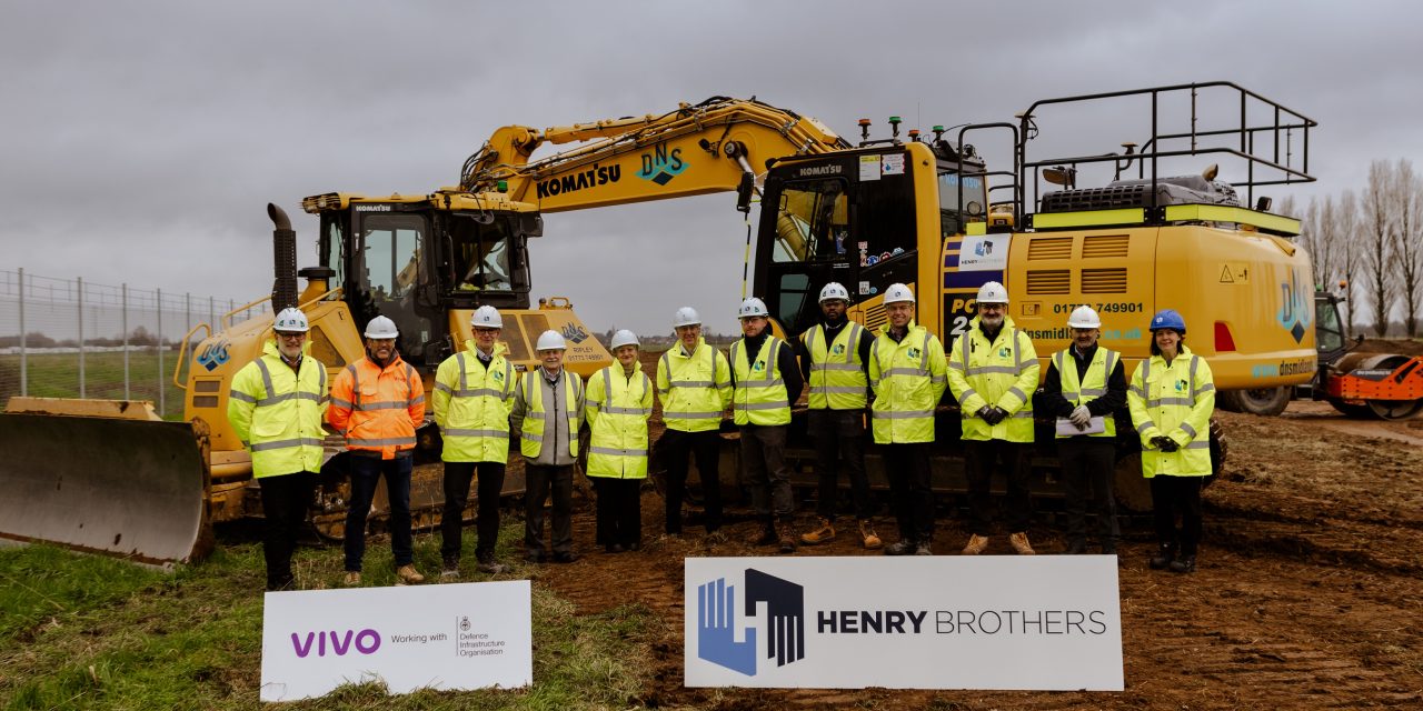 Henry Brothers and VIVO Defence break ground on £6m scheme at Gamecock Barracks